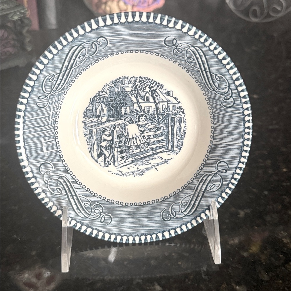 Vintage Set of Four Currier & Ives 5 1/2” Fruit Bowls
